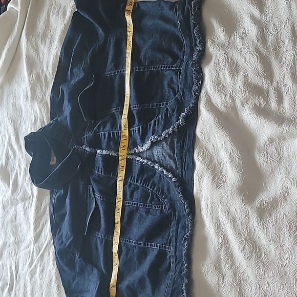 Fine Jeans Women's Denim Fringed Jacket Size 26 - Picture 5 of 6